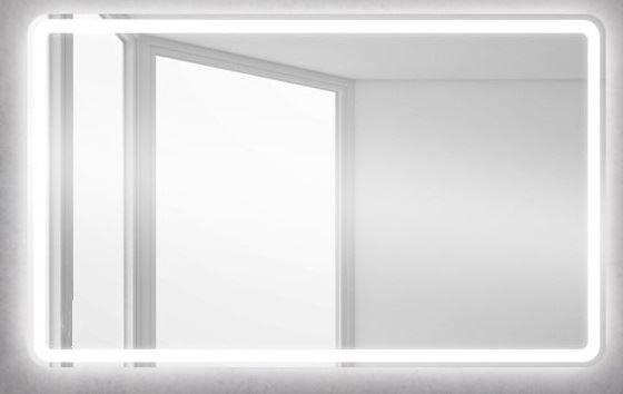 Зеркало BelBagno SPC-MAR-1000-800-LED-BTN 100*80 с Led подсветкой кнопочный выключатель