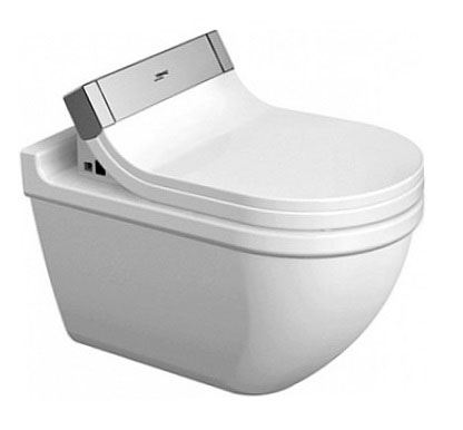 Подвесной унитаз-биде Duravit Starck 3 37*62 с крышкой-сиденьем SensoWash