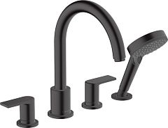 Внешняя часть для смесителя Hansgrohe Vernis Shape 71459670 на 4 отверстия черная матовая