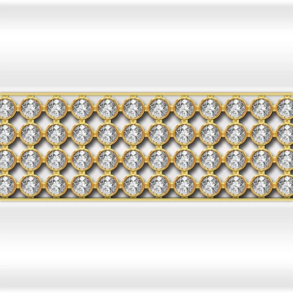 Декоративная горизонтальная вставка Fra Grande "Кристаллы Swarovski" Фернандо на фронтальную панель (на выбор по фото)