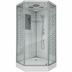 Душевая кабина Niagara Luxe NG-7702DW 100х100х210 L/R стенки белые