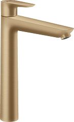 Смеситель Hansgrohe Talis E 71716140 для раковины с донным клапаном шлифованная бронза