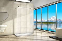 Душевая перегородка WeltWasser WW400 Walk-in 100H-2 100*185 с поддерживающим профилем без поддона Душевая перегородка WeltWasser WW400 Walk-in 100H-2 100*185 с поддерживающим профилем без поддона