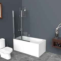 Душевая шторка на ванну BelBagno UNO-V-2-120/150-C-Cr 120*150 L/R