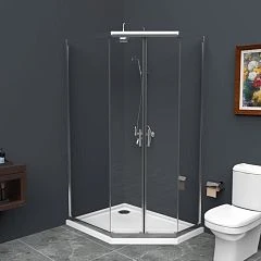 Душевой уголок BelBagno UNO-195-PH-2-120/90-C-Cr 120*90*195 L/R без поддона