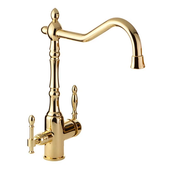 Смеситель Veragio Venezia 30639 для кухни с функцией подключения фильтра золото