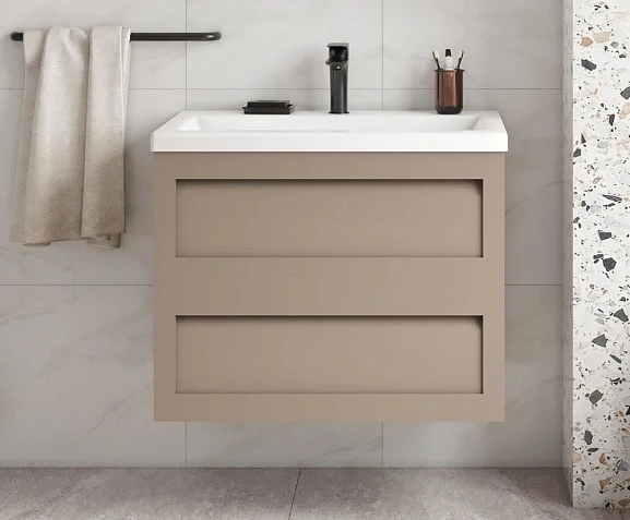 Тумба с раковиной Art&Max Platino 58 капучино матовый