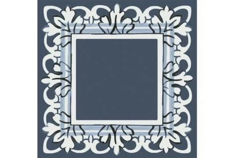 Вставка Kerama Marazzi Алмаш HGD\A525\TOB001 9,8*9,8 синяя глянцевая