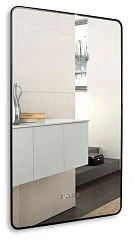 Зеркало Silver Mirrors Incanto 60*100 с Led-подсветкой сенсорный выключатель часы черное