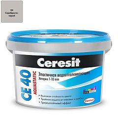 Затирка Ceresit CE40 Aquastatic №04 серебристо-серая 2кг