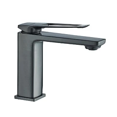 Смеситель Haiba HB10817-3 для раковины вороненая сталь