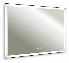 Зеркало Silver Mirrors Гуверт 100*80 с Led-подсветкой, часами и функцией антизапотевания