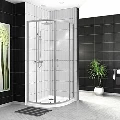 Душевой уголок BelBagno UNO-195-RH-2-120/80-C-Cr 120*80*210 R с поддоном TRAY-A-RH-120/80-550-15-W-R