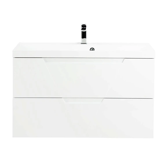 Тумба с раковиной BelBagno Vittoria 100 Bianco Opaco (с белой раковиной)