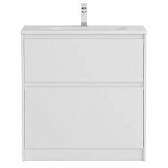 Тумба с раковиной BelBagno Kraft 39 80 напольная Bianco Opaco (раковина BB-8099-3-80)