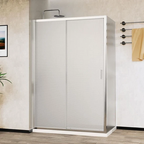 Душевой уголок Vincea City 120*90*195 стекло текстурированное без поддона