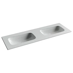Встраиваемая раковина Ceramicanova Grace 141*45,7 с двумя чашами без отверстий под смеситель белый глянец Встраиваемая раковина Ceramicanova Grace 141*45,7 с двумя чашами без отверстий под смеситель белый глянец