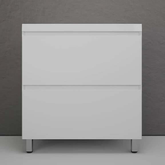 Тумба под раковину Style Line Манхэттен 80 напольная белая матовая