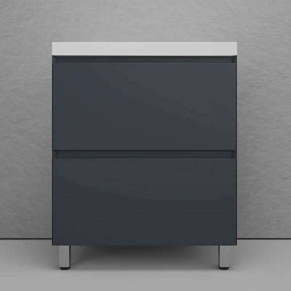 Тумба под раковину Style Line Манхэттен 70 напольная графит