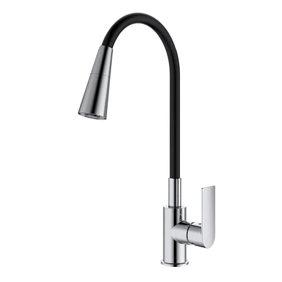 Смеситель Splenka S05.43 для кухни с гибким изливом хром