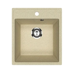 Кухонная мойка Uperwood ECON UPD-404 43х48 бежевая матовая Кухонная мойка Uperwood ECON UPD-404 43х48 бежевая матовая