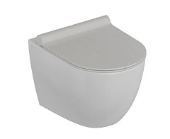 Подвесной унитаз Knotlor Essence WC49WG 36*49 безободковый с системой смыва "Торнадо" и крышкой-сиденьем микролифт Подвесной унитаз Knotlor Essence WC49WG 36*49 безободковый с системой смыва "Торнадо" и крышкой-сиденьем микролифт