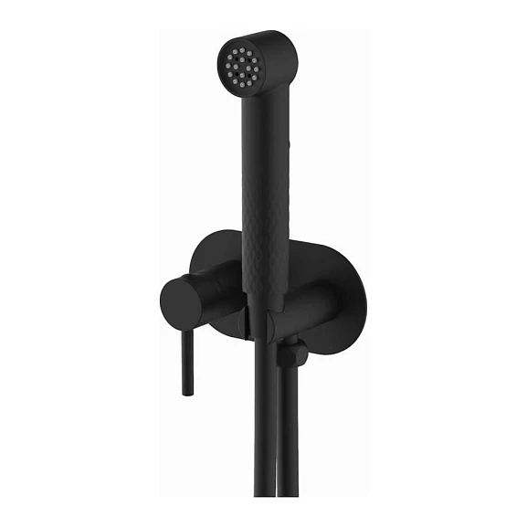 Гигиенический душ со смесителем Splenka S96.52.06 скрытый монтаж черный матовый