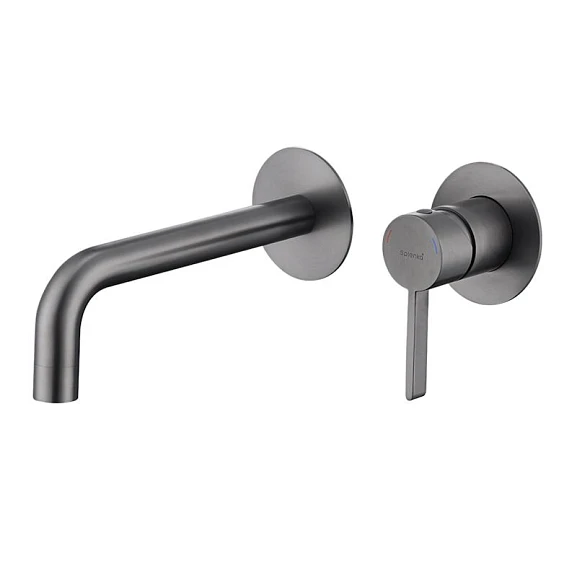 Смеситель Splenka S221.11.09 для раковины скрытый монтаж графит