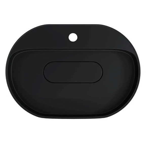 Накладная раковина Uperwood Tanos Quartz 55*40 уголь