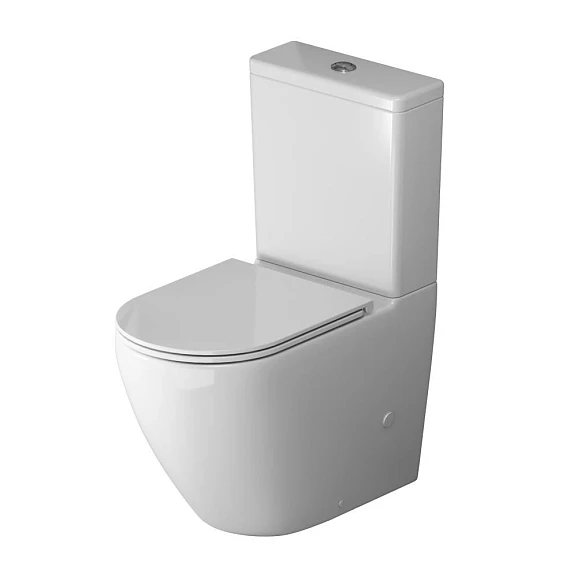 Унитаз-компакт Grossman GR-4407SQ 39*66 Tornado безободковый с крышкой-сиденьем микролифт Slim