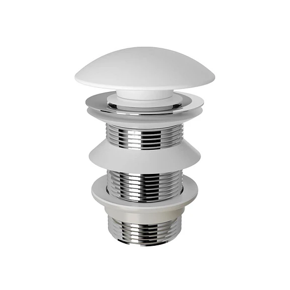 Донный клапан Aqueduto Ralo RAL0120 Click-clack без перелива белый матовый