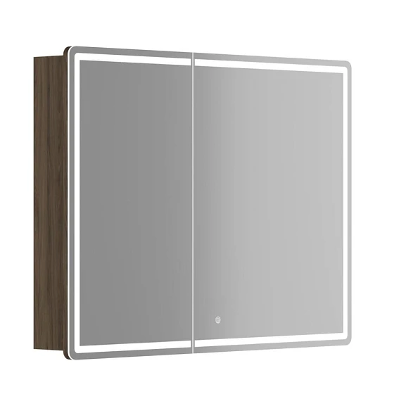 Зеркало-шкаф Sancos Mirror 99*74 с Led подсветкой дуб чарльстон