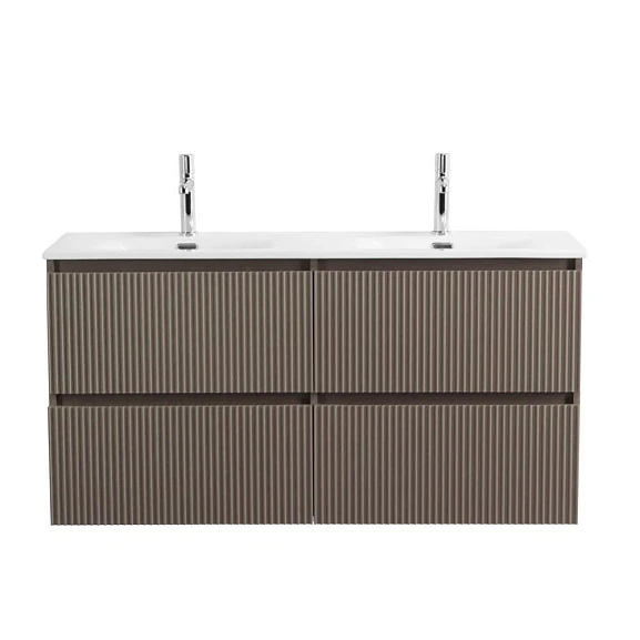 Тумба под раковину BelBagno Uno 120 бежевая матовая с четырьмя ящиками