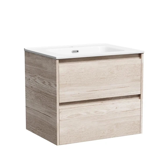 Тумба с раковиной Sancos Libra 60 дуб галифакс натуральный