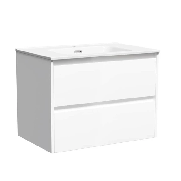Тумба с раковиной Sancos Libra 70 белая глянцевая