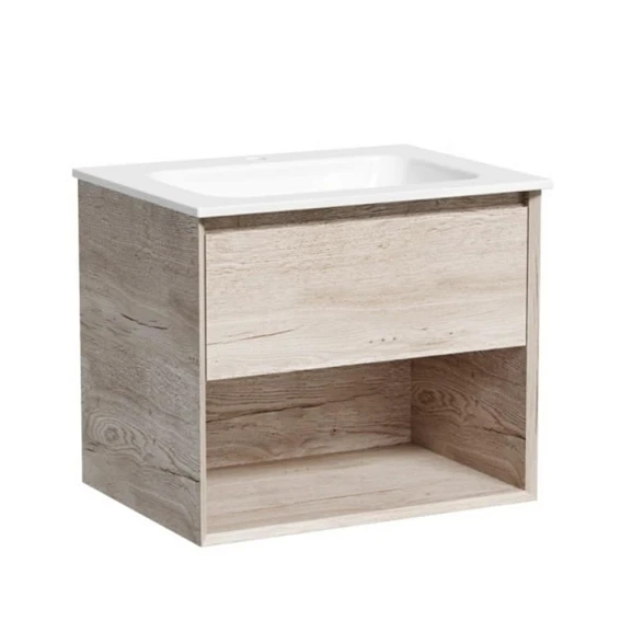 Тумба с раковиной Sancos Marmi 1.0 60 дуб галифакс натуральный