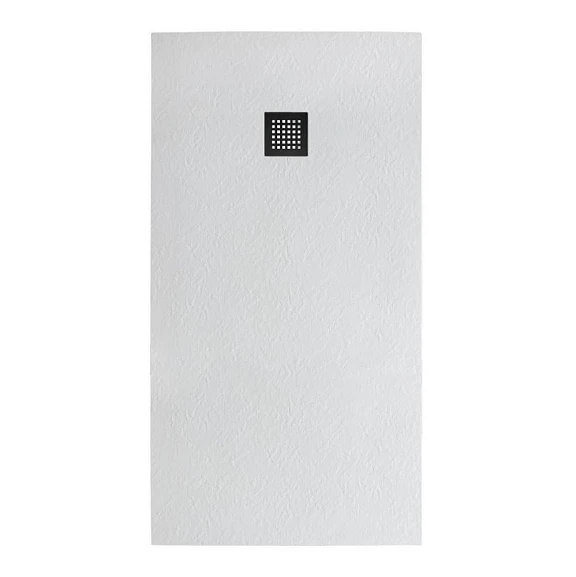 Душевой поддон BelBagno Uno 170*70*3,5 прямоугольный белый с сифоном и черной матовой декоративной накладкой