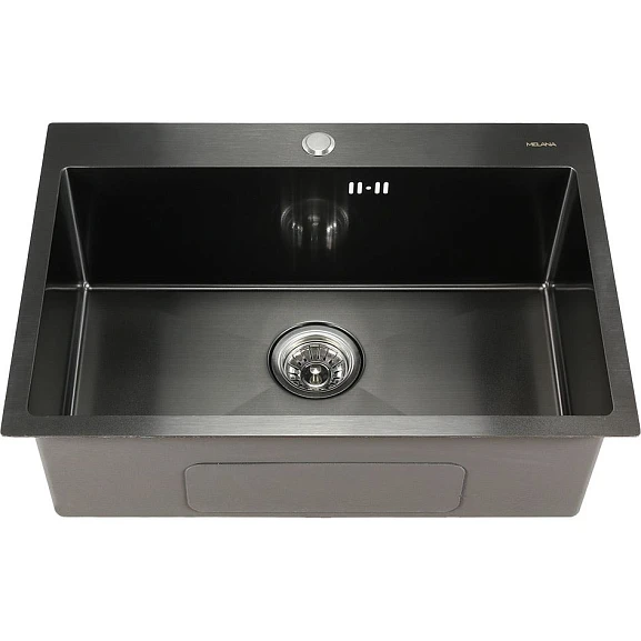 Кухонная мойка Melana ProfLine 65*45 врезная прямоугольная графит