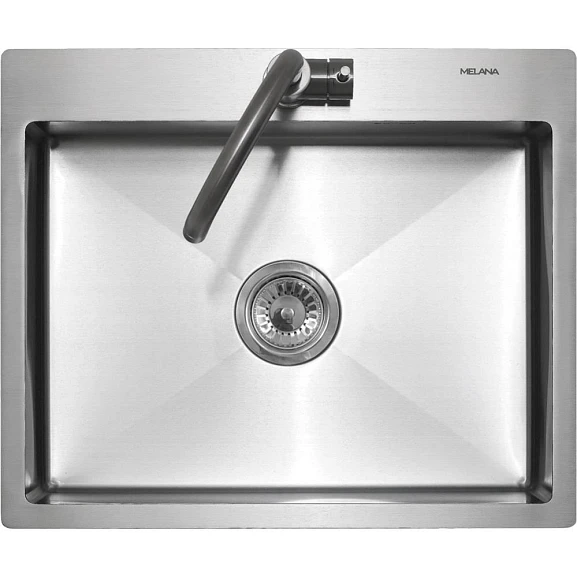 Кухонная мойка Melana ProfLine 60*50 врезная прямоугольная сатин