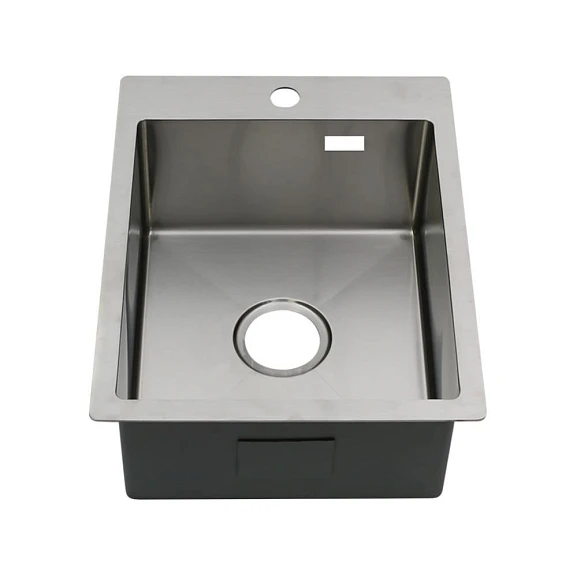 Кухонная мойка Melana ProfLine 40*50 врезная прямоугольная сатин с переливом