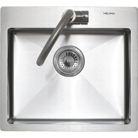 Кухонная мойка Melana ProfLine 48,5*44 врезная прямоугольная сатин
