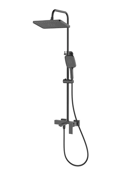 Душевая стойка Rush Thira TR3635-50Grey с изливом графит