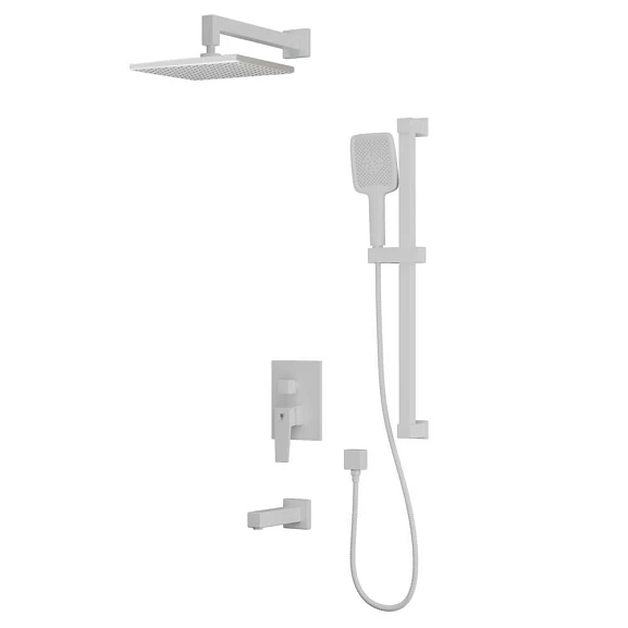 Душевой комплект Rush Thira TR3635-60White с изливом белый матовый