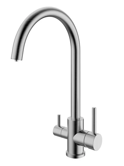 Смеситель Rush SUS9035-37 для кухни с функцией подключения фильтра сатин