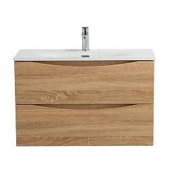 Тумба с раковиной BelBagno Marino-Cer-Mini 80 Rovere Bianco