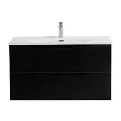 Тумба с раковиной BelBagno Marino-Cer-N 90 Nero Lucido