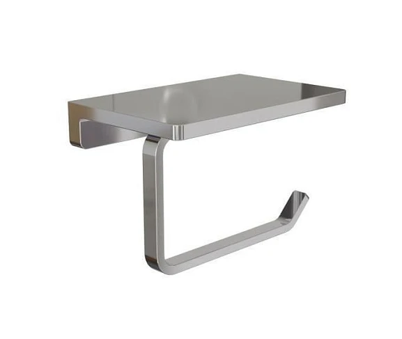 Держатель туалетной бумаги Knotlor Oval PH101C с полкой хром