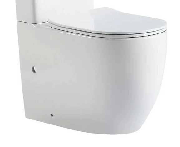 Чаша унитаза Prato Бьянко 6083А безободковая Торнадо с крышкой-сиденьем микролифт