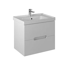 Тумба с раковиной Briz Пола 70 белый глянец