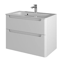 Тумба с раковиной Briz Эстель 80 белый глянец